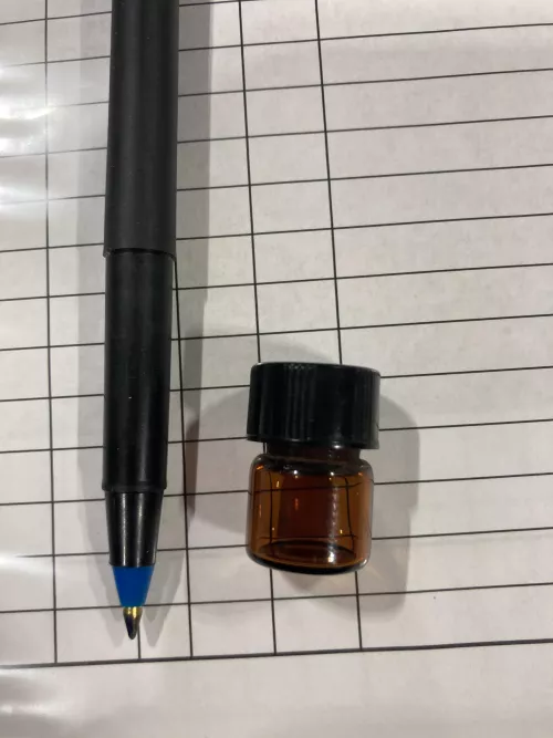 Real 1st world ExMo problems🤷🏼♂️😂. I bought a used vehicle the other day and while cleaning it I found this tiny glass vile. First hopes were Mol*ie or maybe a little Cok€. The old owner of the truck is a bishop and upon further inspect