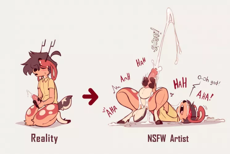 Reality vs NSFW Artist [M] (Pcraxkers)