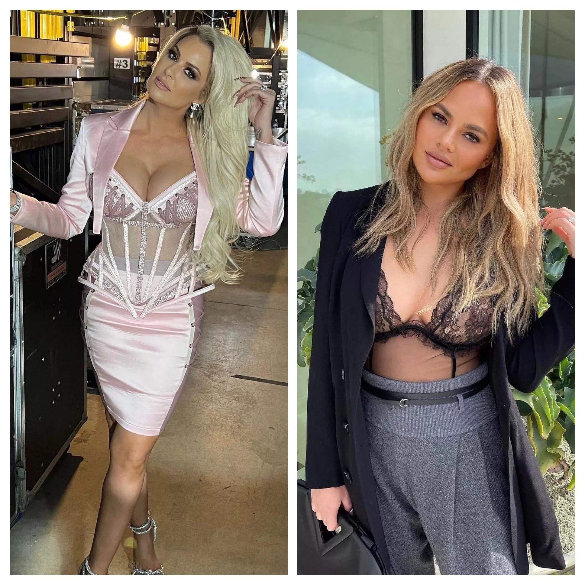 Really craving sexy MILFs Maryse Mizanin and Chrissy Teigen this morning