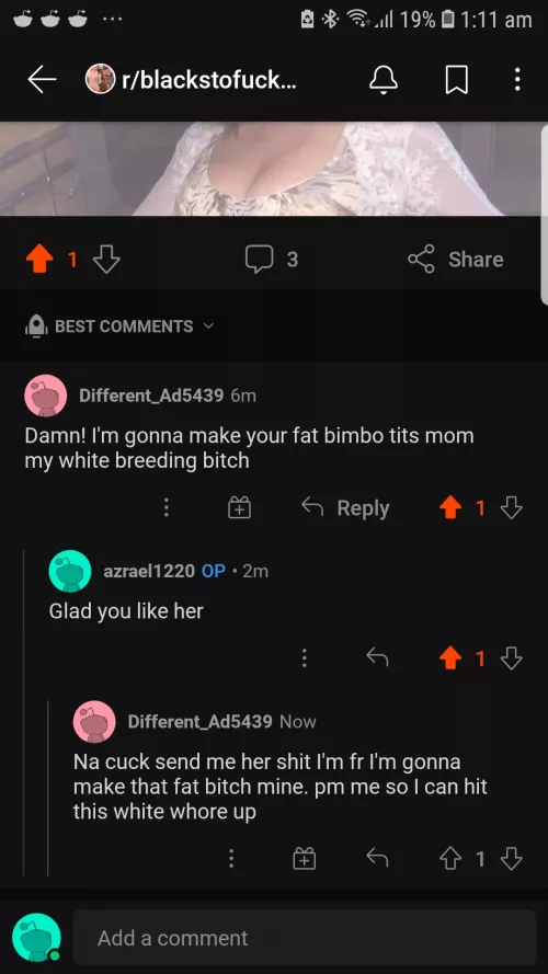 Recently posted my mum in a sub for bbc and had this interaction 😳