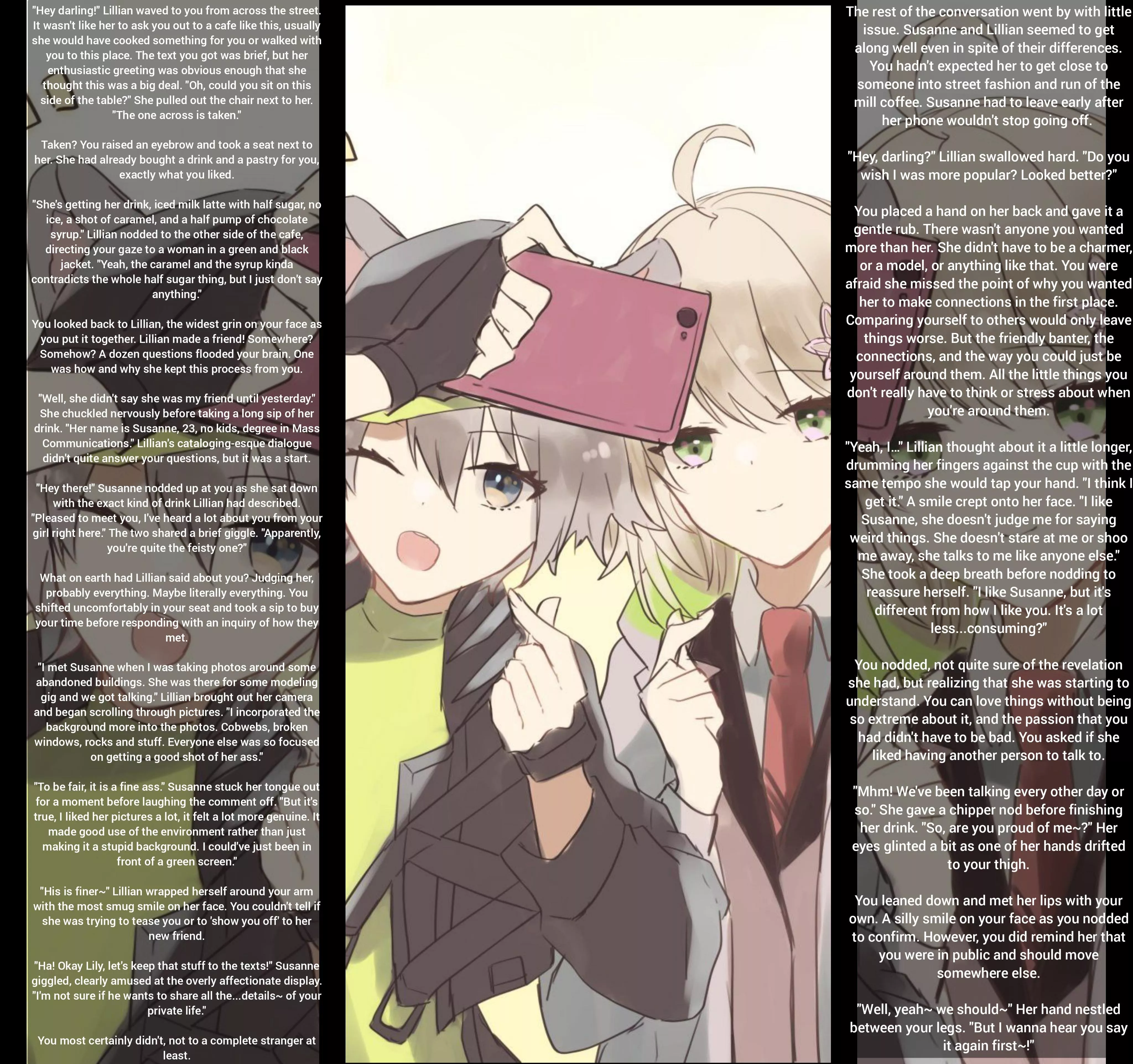 Recovering Yandere part 6! [Wholesome] [Romance] [Flirty] [Character Development first, we can fuck in Part 7]