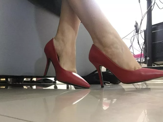 Red is always a good color for high heels