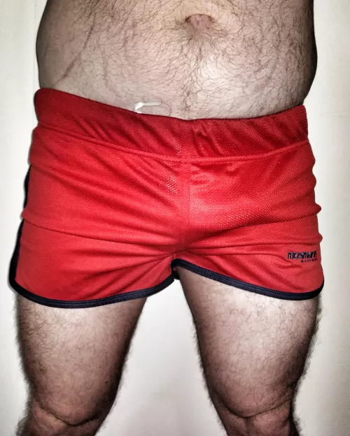 Red shorts outline