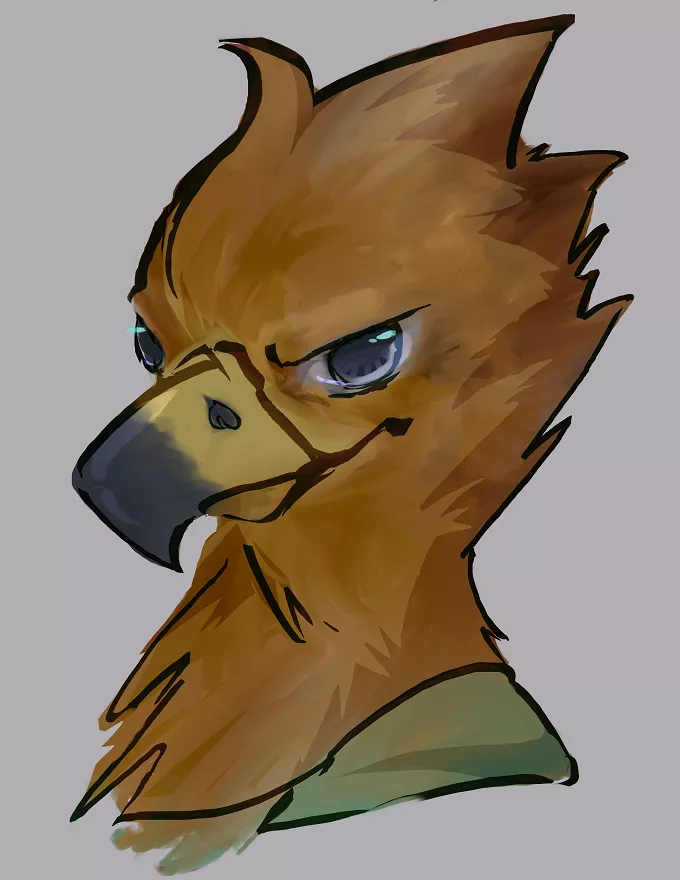 Red shouldered hawk [art by me] character isn't mine.