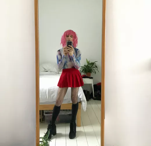 Red Skirt... seemed cute.. :)