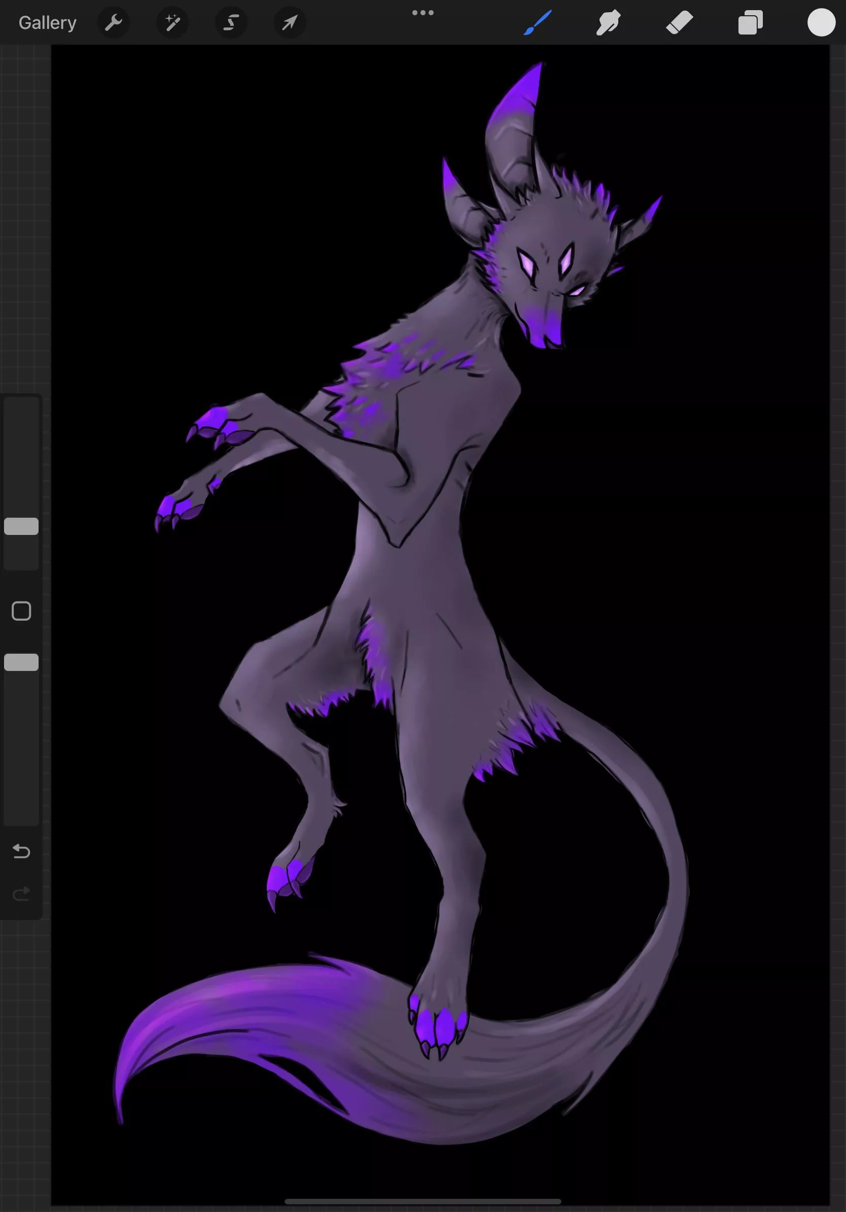 Redesigning my main sona, thoughts so far? She’s keeping her old colors, only her body is changing a bit (art by me)