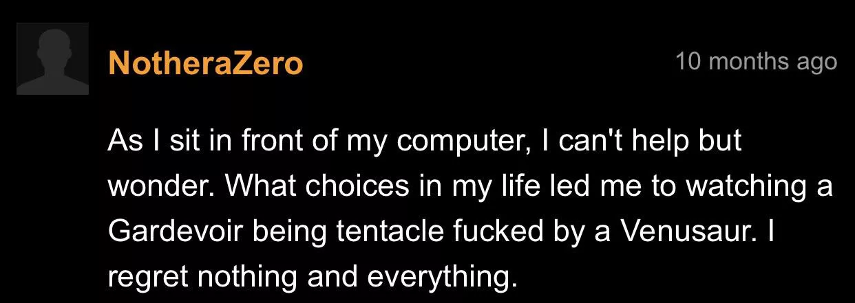 Regret at its least I guess(not mine) Regret at its least I guess(not mine)