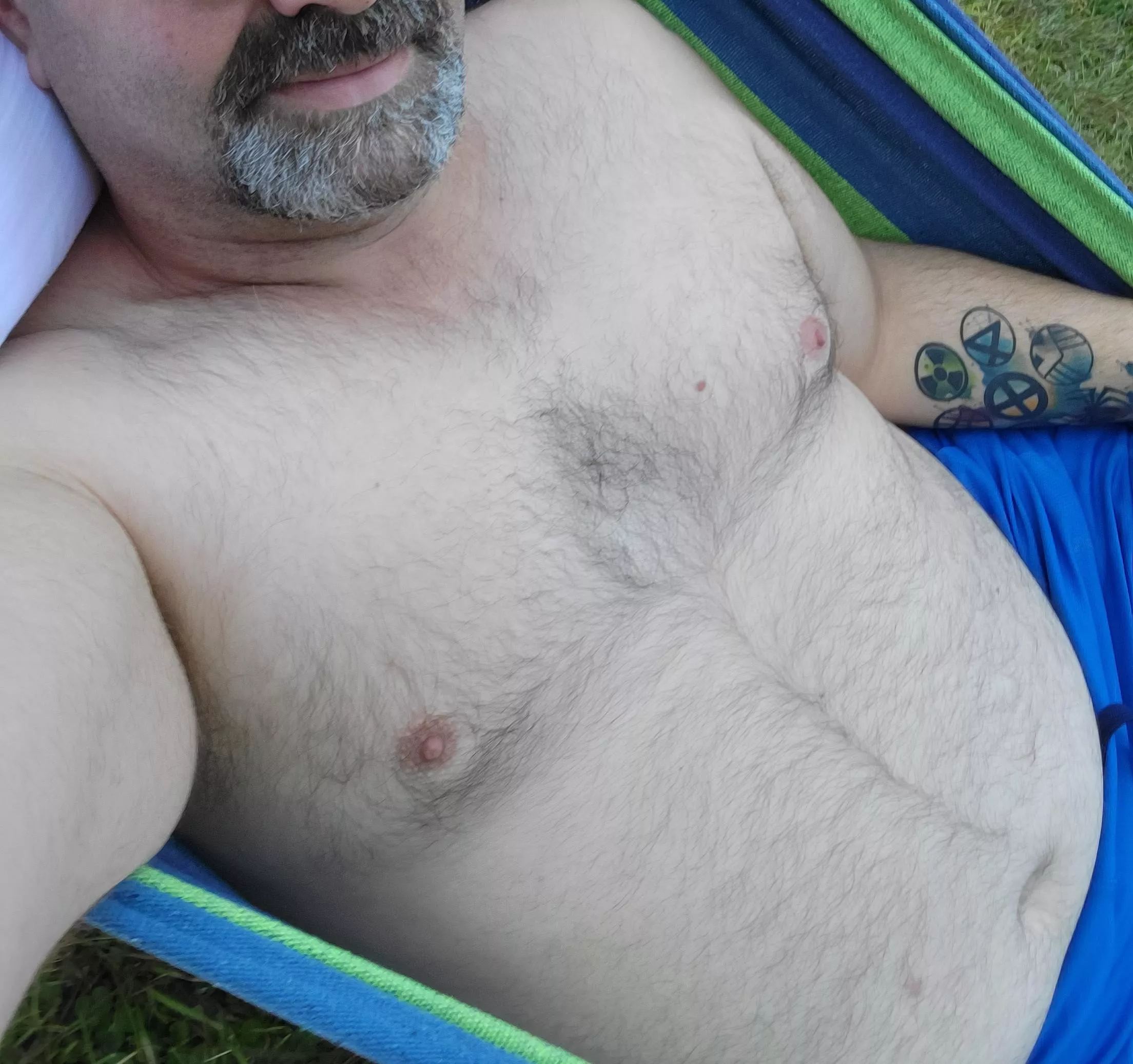 Relaxing in the hammock Relaxing in the hammock