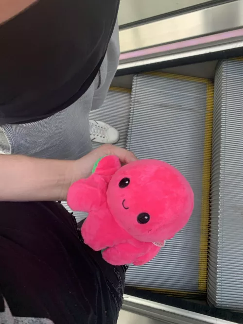 Remembering when I visited Daddy and he bought me this stuffie! On jest najlepszym Tatusiem 💚