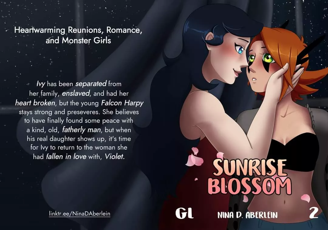 Reveal of the full cover for Volume 2!!!! 💕💕💕 [Sunrise Blossom] Kickstarter link in the comments!!!