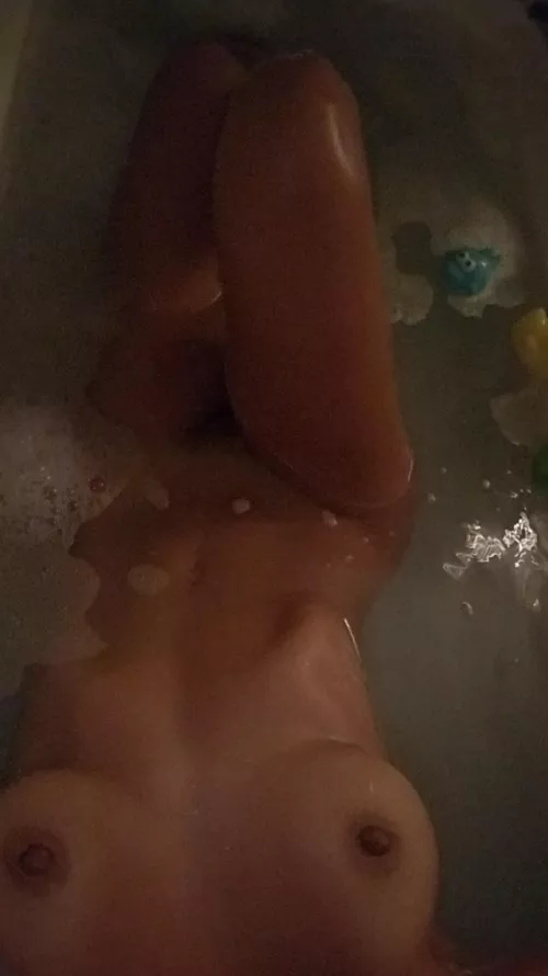 Ribcage dipped in bubbles
