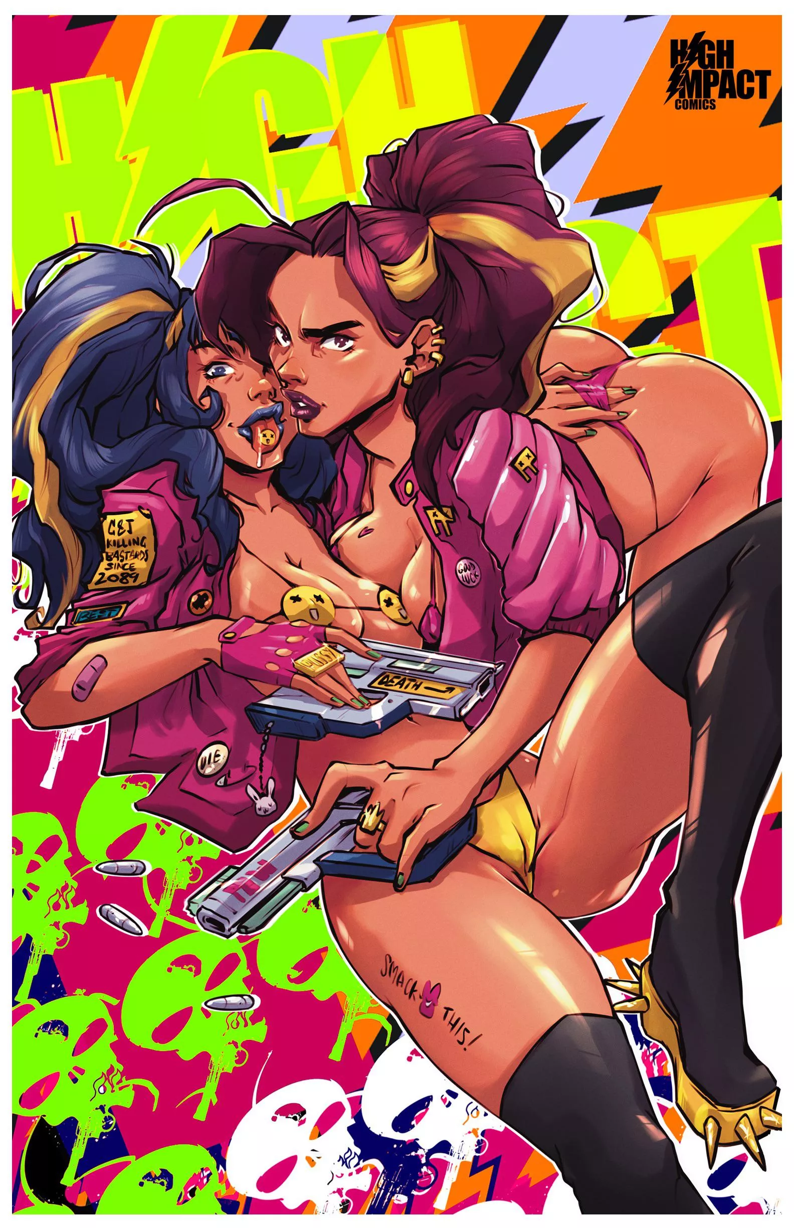 Ricky Carralero’s High Impact Comics, China and Jazz. Smack This NFT