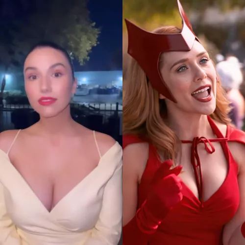 Right now, I'd love nothing more than to have Grace Fulton and Elizabeth Olsen on their knees together, getting sprayed with my cum