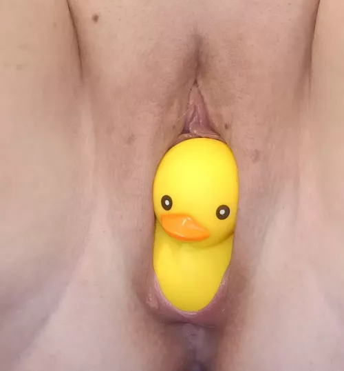 Rubber duck felt so good inside.