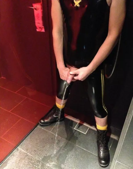 “Rubber guy piss” ...