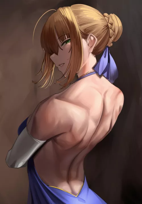 Saber [Fate] by HarrisIllust