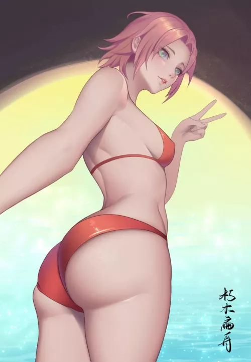 Sakura's thicc assets