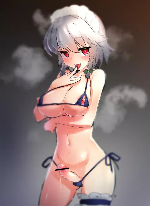 Sakuya Erotic Maid Bikini Love Lust (Shiya) [Touhou]