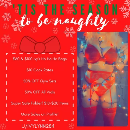 SALE ❤️ 9 Days Left of my December Deals 🌟 Panty Deals • Half Off Vials & Gym Sets 💦 Fetish Friendly 😈 [selling] [kik] Ivylynn284