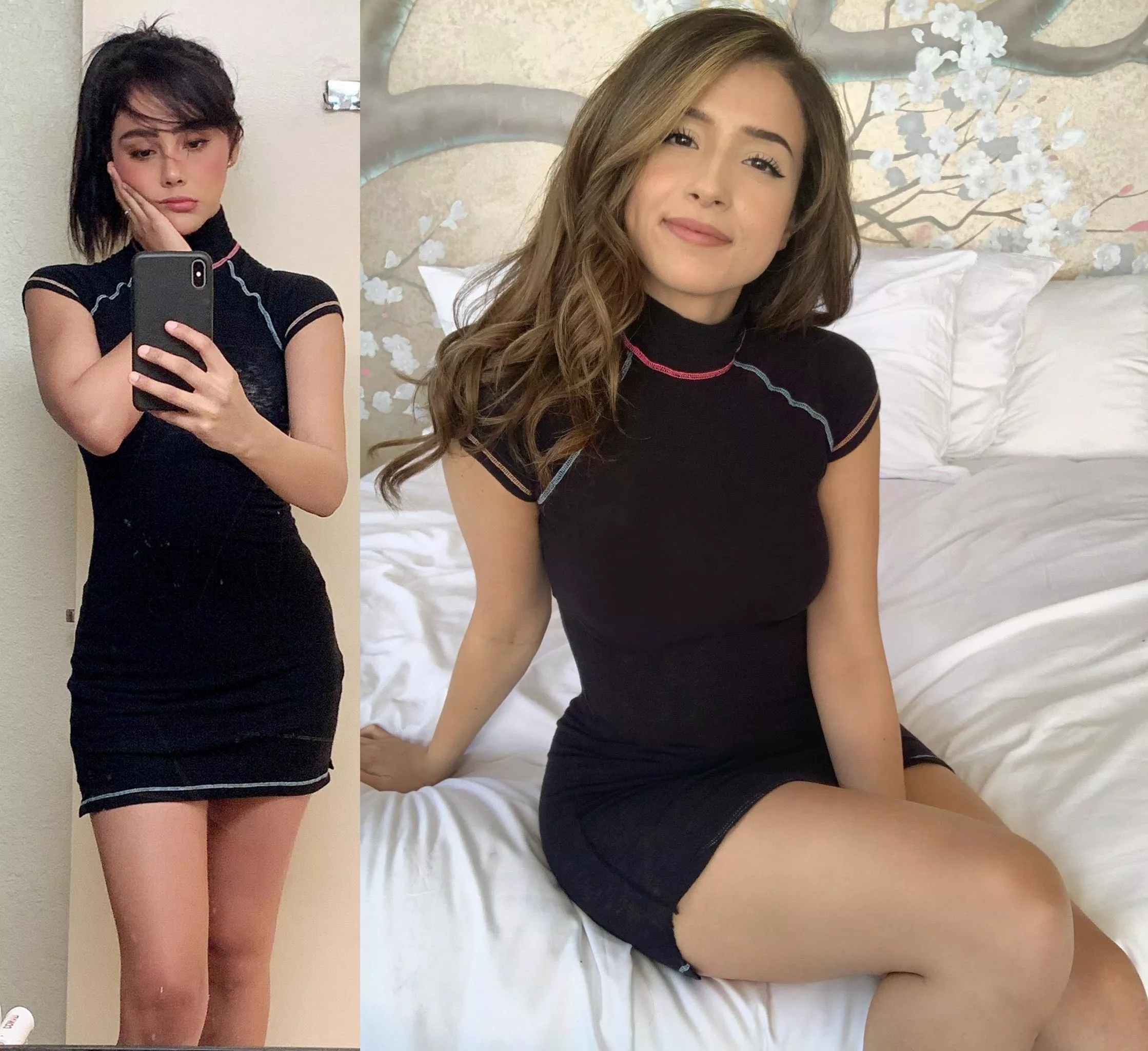Same Dress, who pulls it off better: Neekolul or Pokimane?