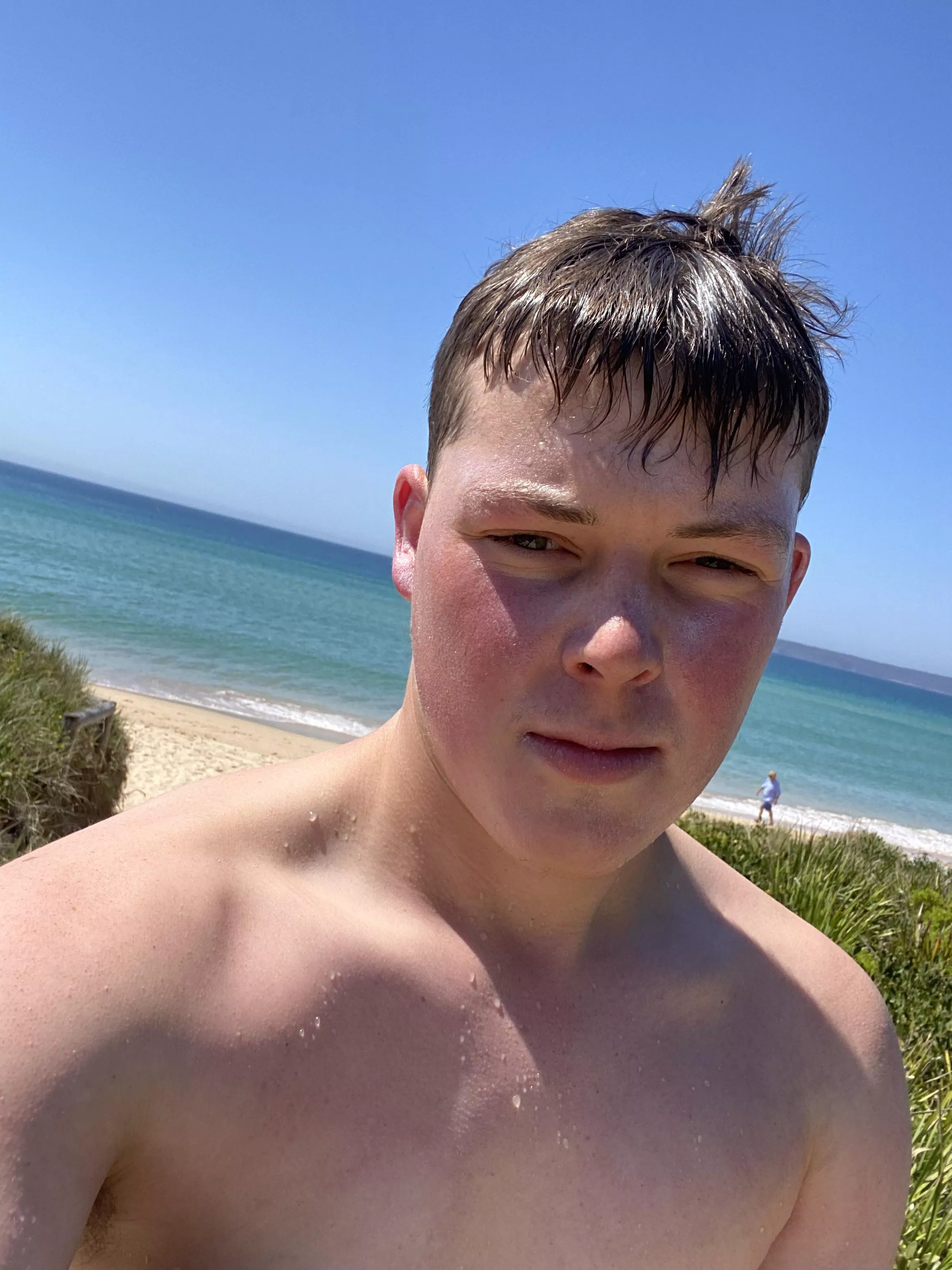 Same place. Similar time, just out of the water