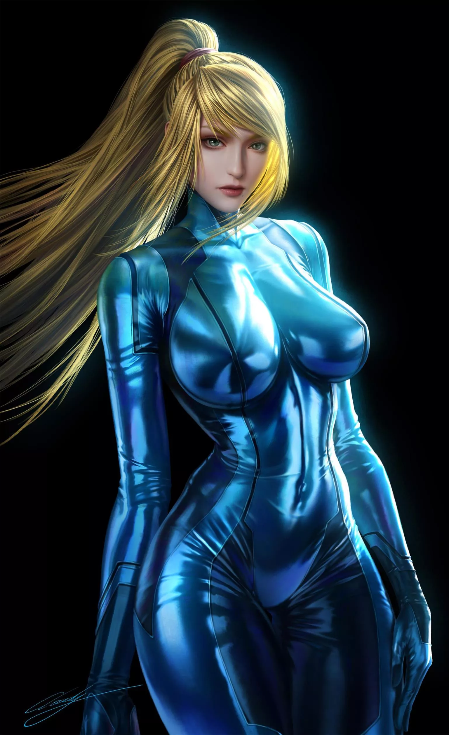 Samus Shiny Zero Suit (Cloud.d) [Metroid]