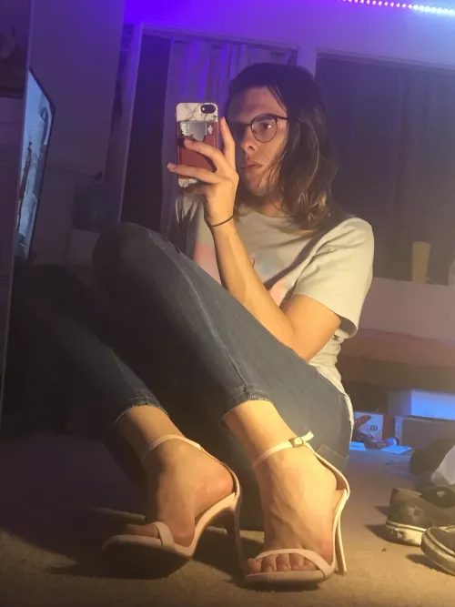 Sandal heels look the hottest on me i think, thoughts?