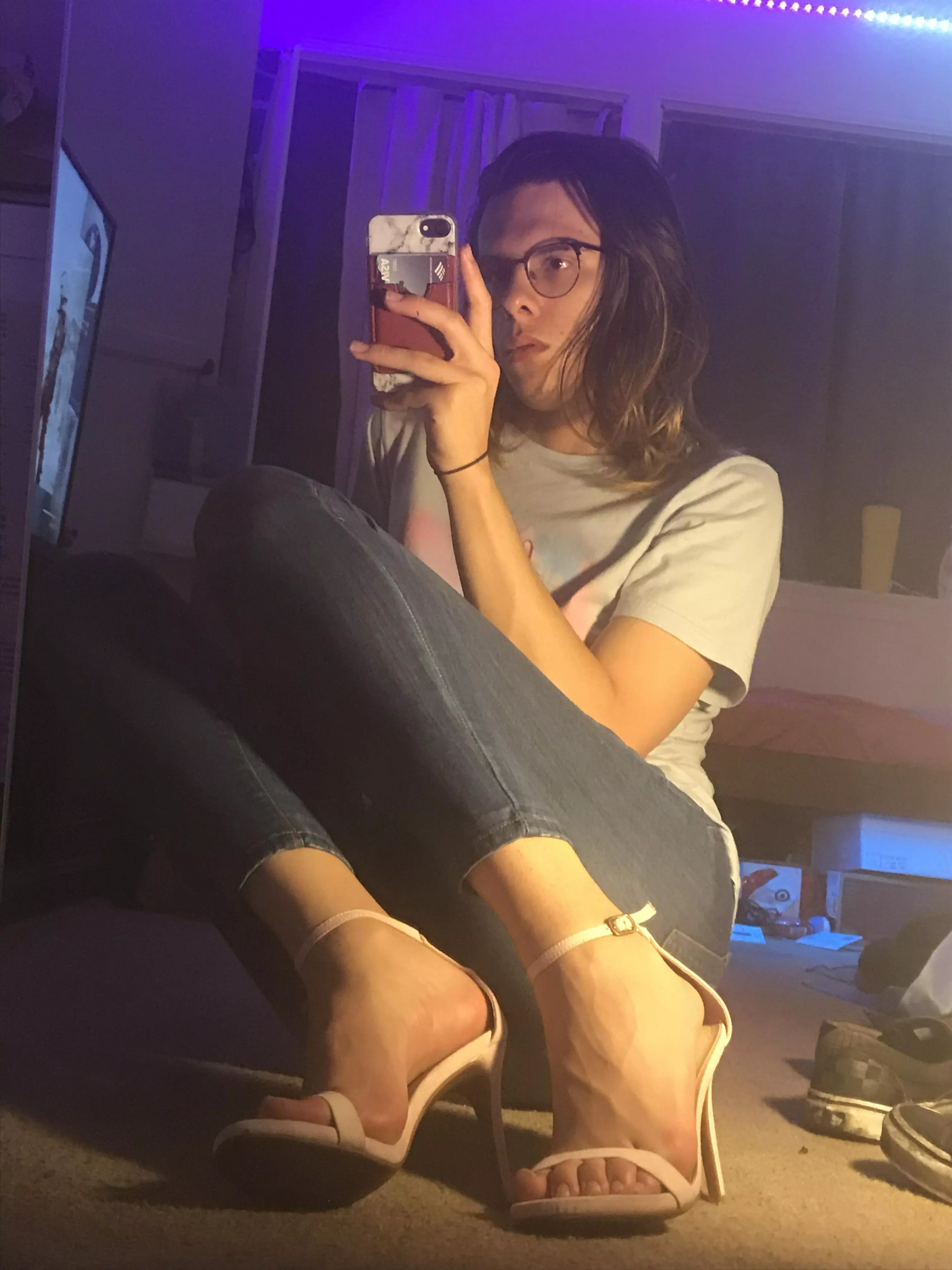 Sandal heels look the hottest on me i think, thoughts? Sandal heels look the hottest on me i think, thoughts?
