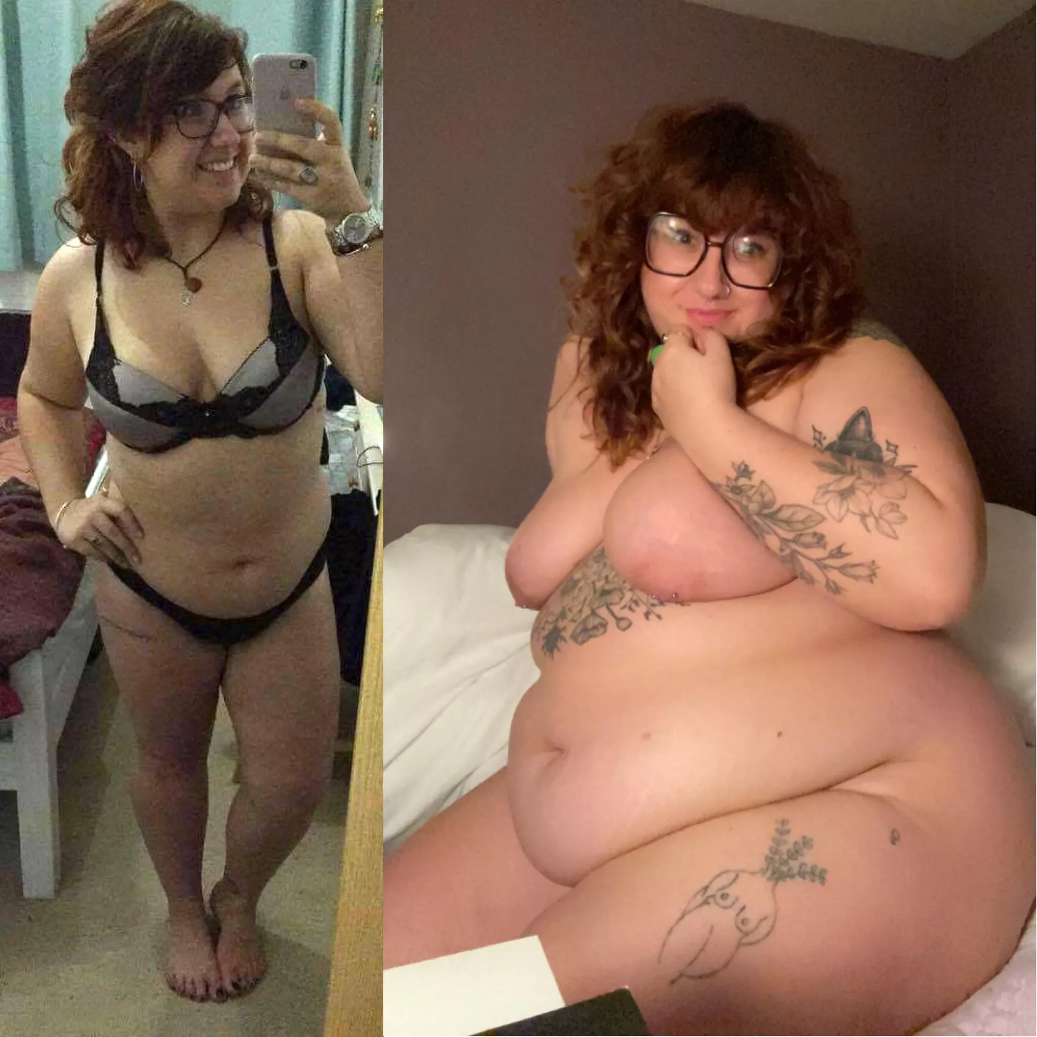 santa finally brought me a double belly this christmas 🥵