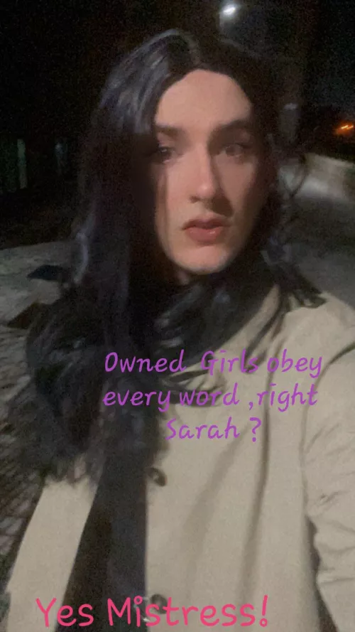 Sarah took a walk for me yesterday ๐ ,so who is next ?๐