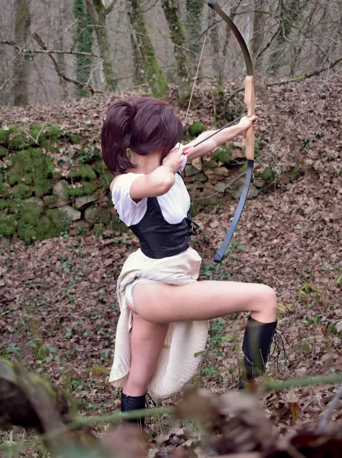 Sasha Braus hunting in the woods