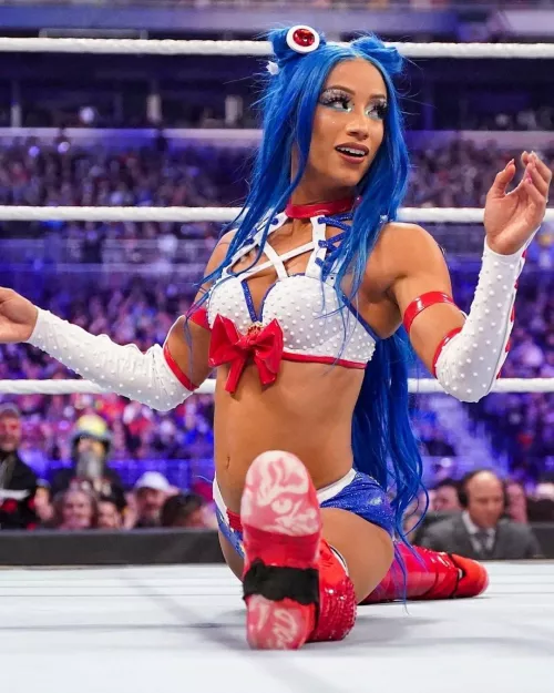 Sasha doing the splits 🍆
