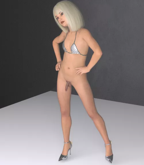 Sasha getting ready for her first photoshoot. [OC]