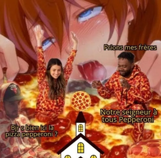 sauce? I'm talkin' about that beautiful pizza in the middle (and maybe the girl behind). sauce? I'm talkin' about that beautiful pizza in the middle (and maybe the girl behind).