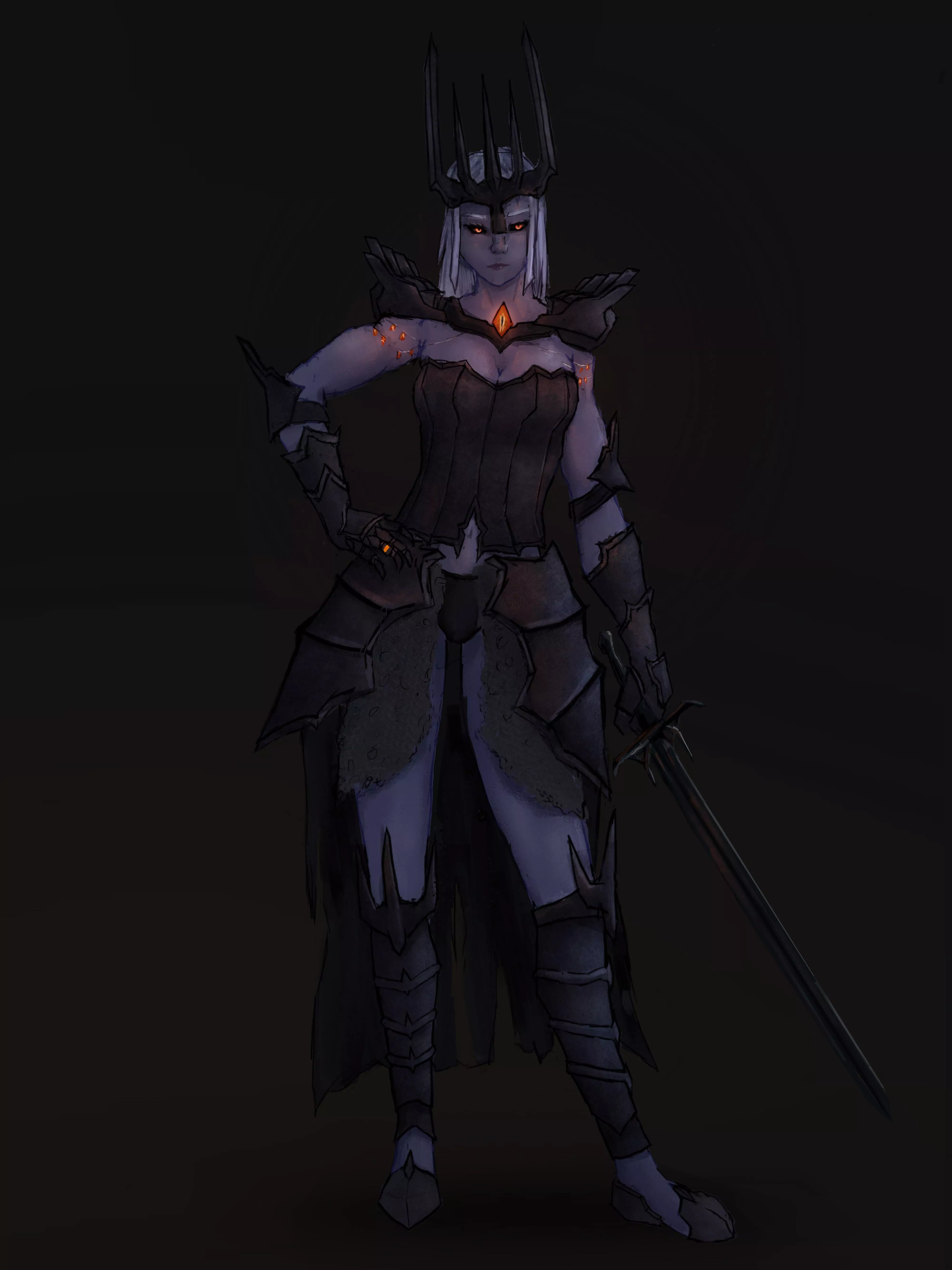 Sauron inspired armour by me (lamoustiquaire)