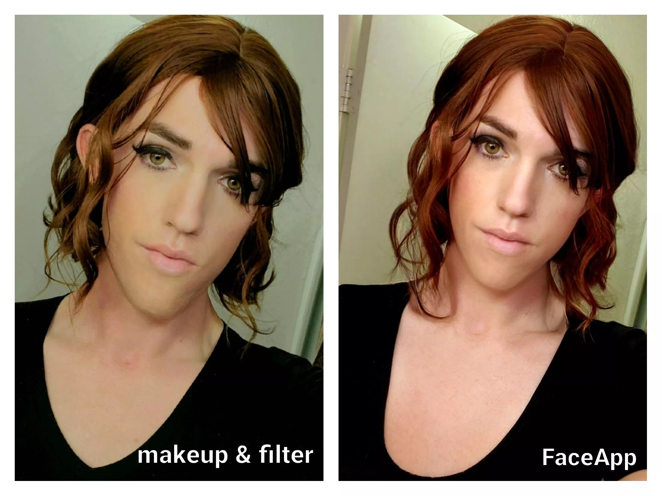 Say what you will about FaceApp, but I've learned so much about makeup just trying to replicate the way I look on there... Getting closer! 💜💜