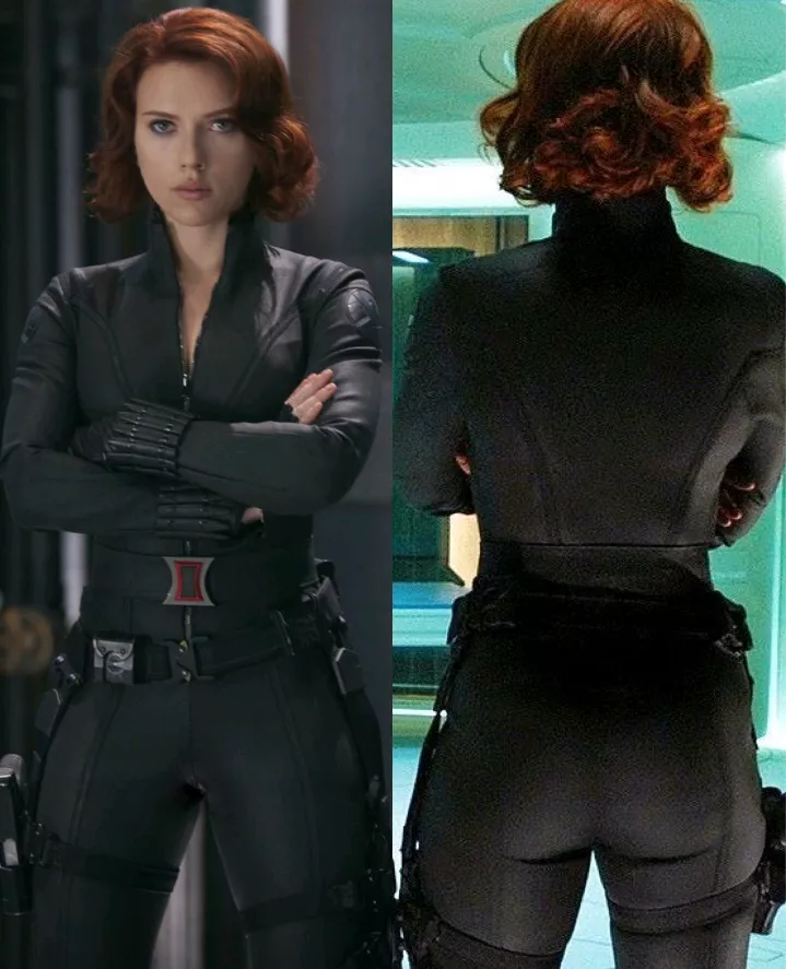 Scarlett Johansson's big round Black Widow ass