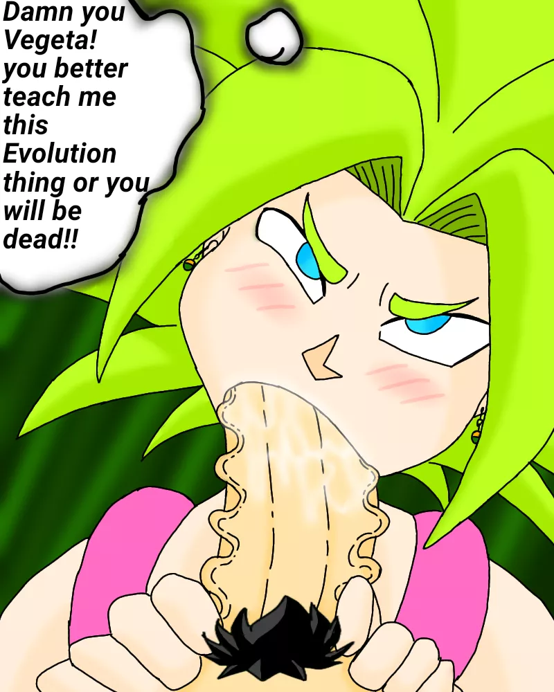 Seems Kefla wanted to learn SSBE from Vegeta huh? Made by me (@RobyHentai)