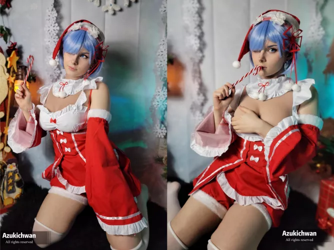 [self] Christmas Rem From Re:Zero By Azukichwan