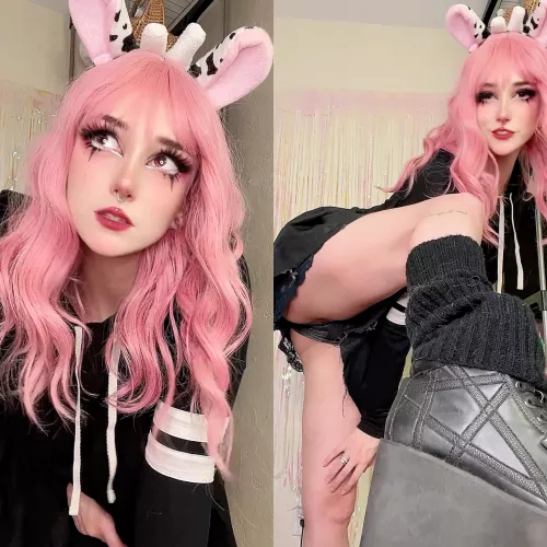 [self] lil udder cow gf by Emery Fennec