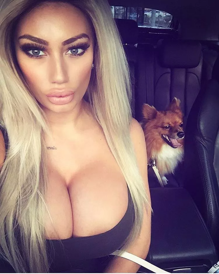 Selfie featuring pocket dog