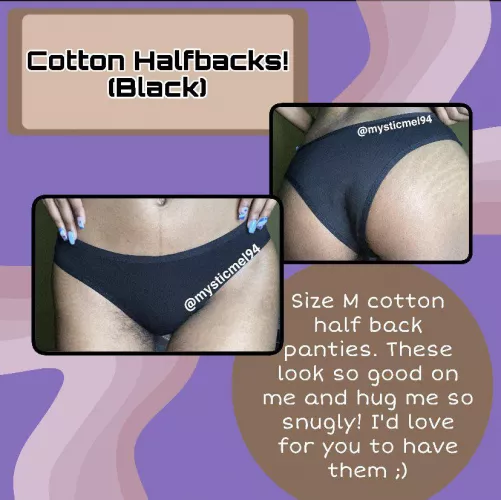 [selling] 19yo ebony college gal! I’d love to make these wet and smelly just for you. With add ons like extra day, masturbation and even stuffing, they’ll be just perfect 💋💥 kik:mysticmel94