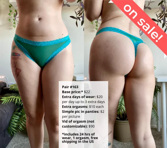 [Selling][US] my panty drawer has pics of me wearing each pair I have available!