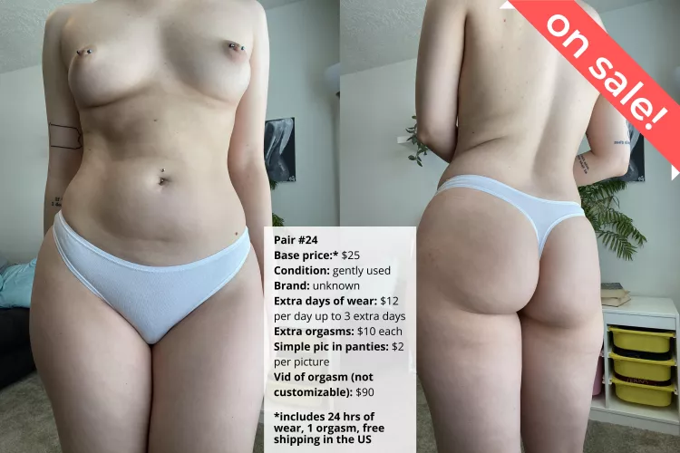 [Selling][US] my panty drawer has pics of me wearing each pair I have available!