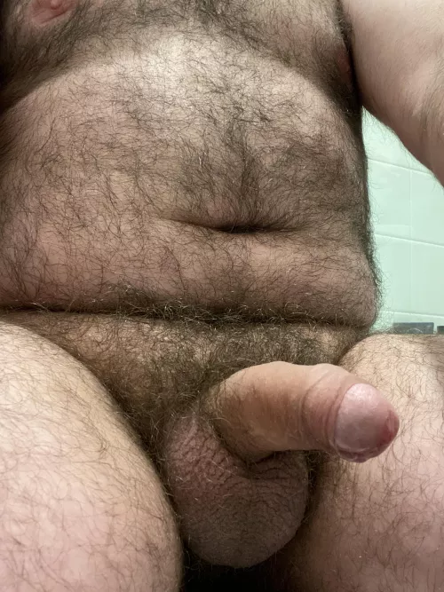 Semi hard and leaky 😏 hmu 🐻🍆