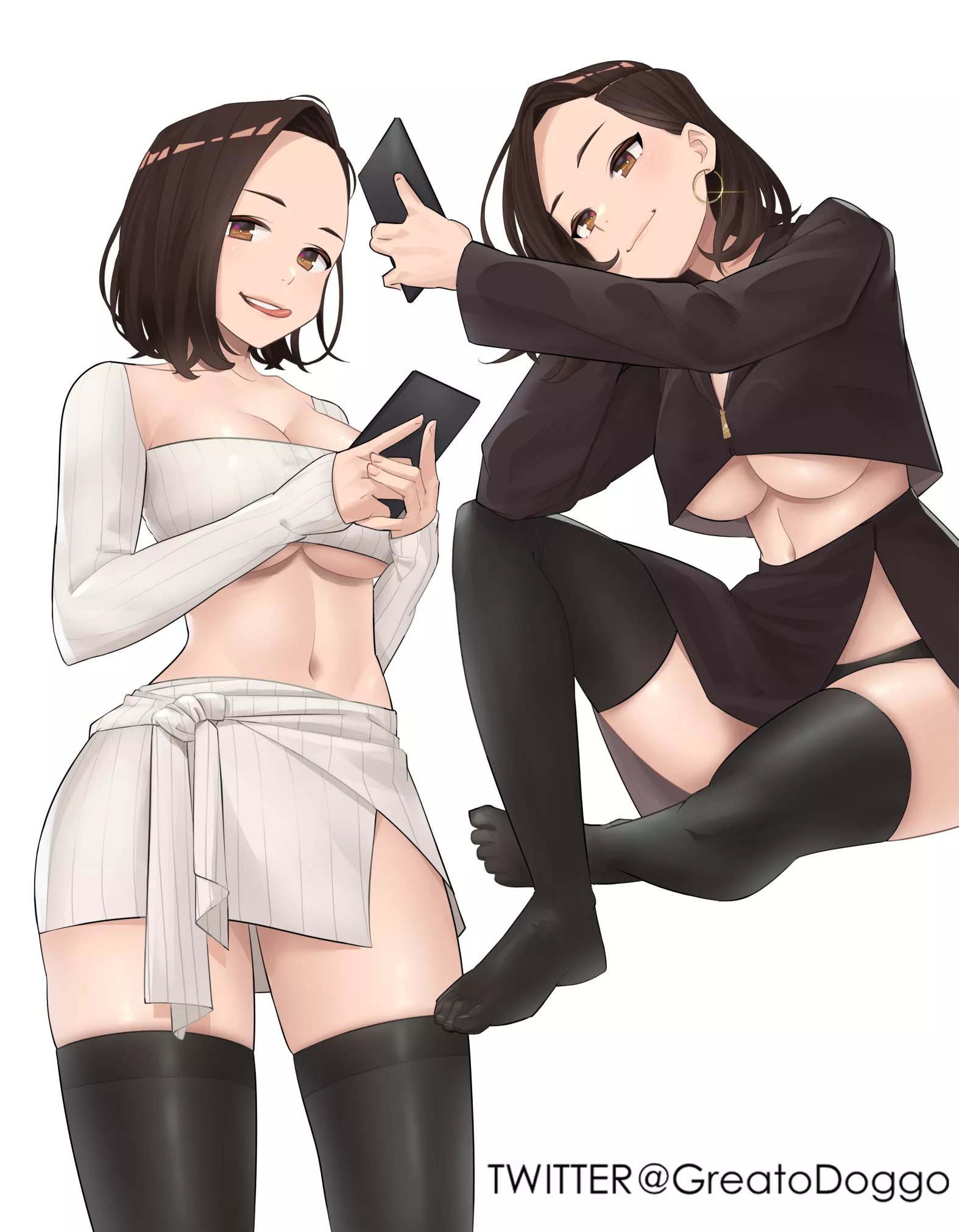 Senpai-san in a sweater (GreatoDoggo/GreaterDoggo) [Ganbare Douki-chan]