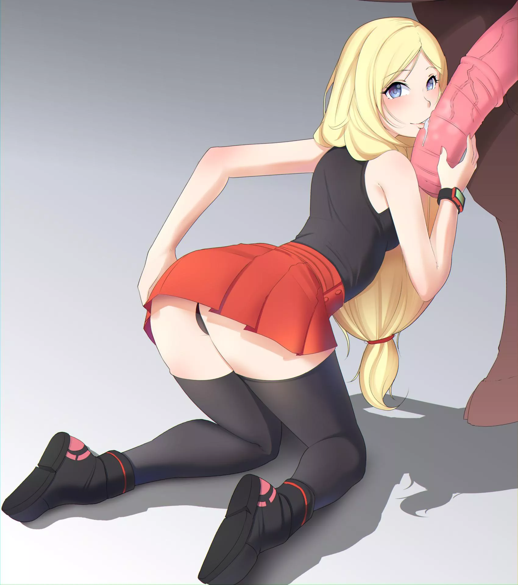 Serena playing with her mudsdale (neovixtadiz)