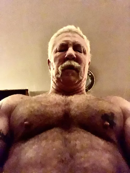 Serious chest hair and nips