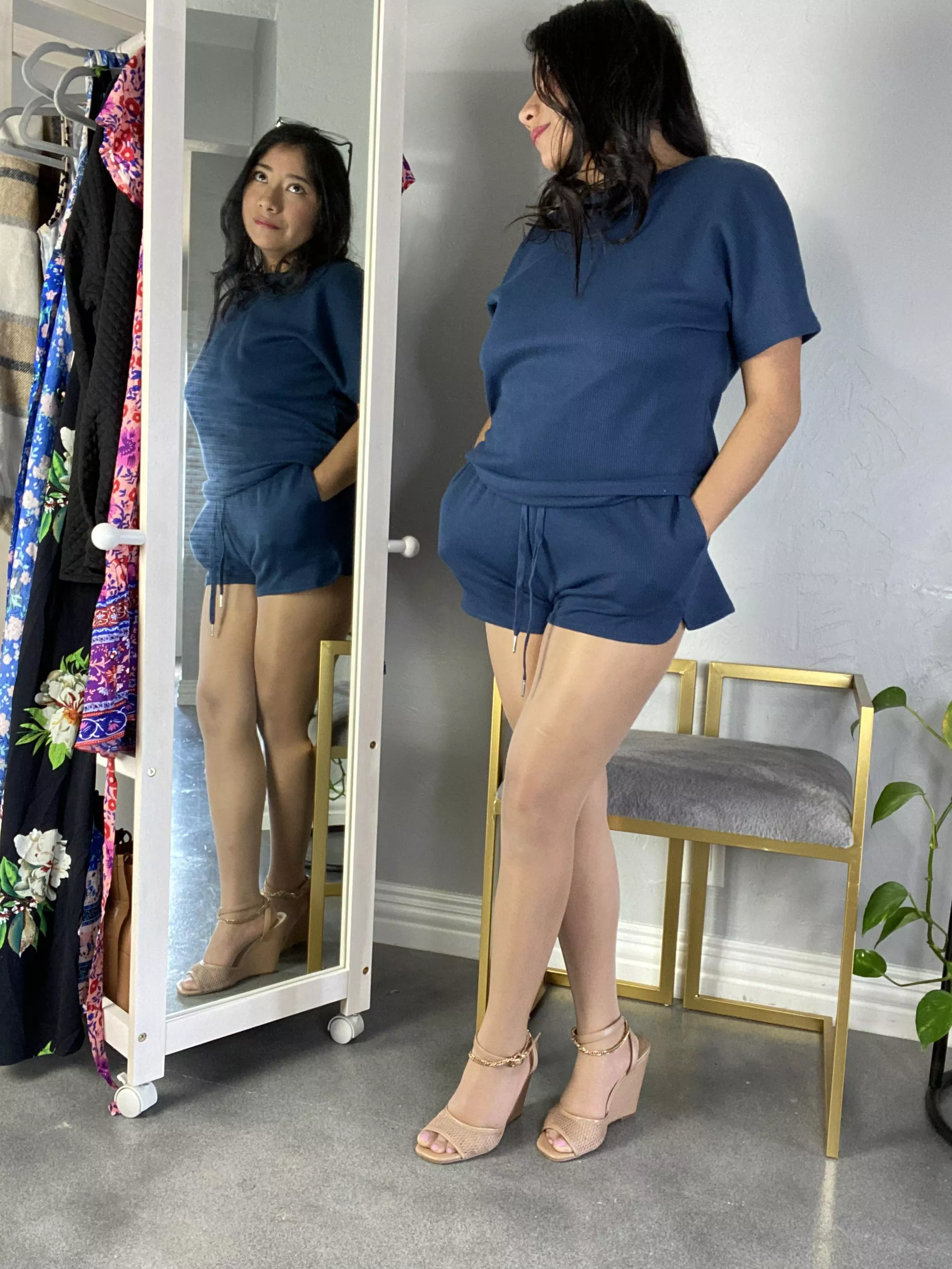 Sexy lounge at home outfit