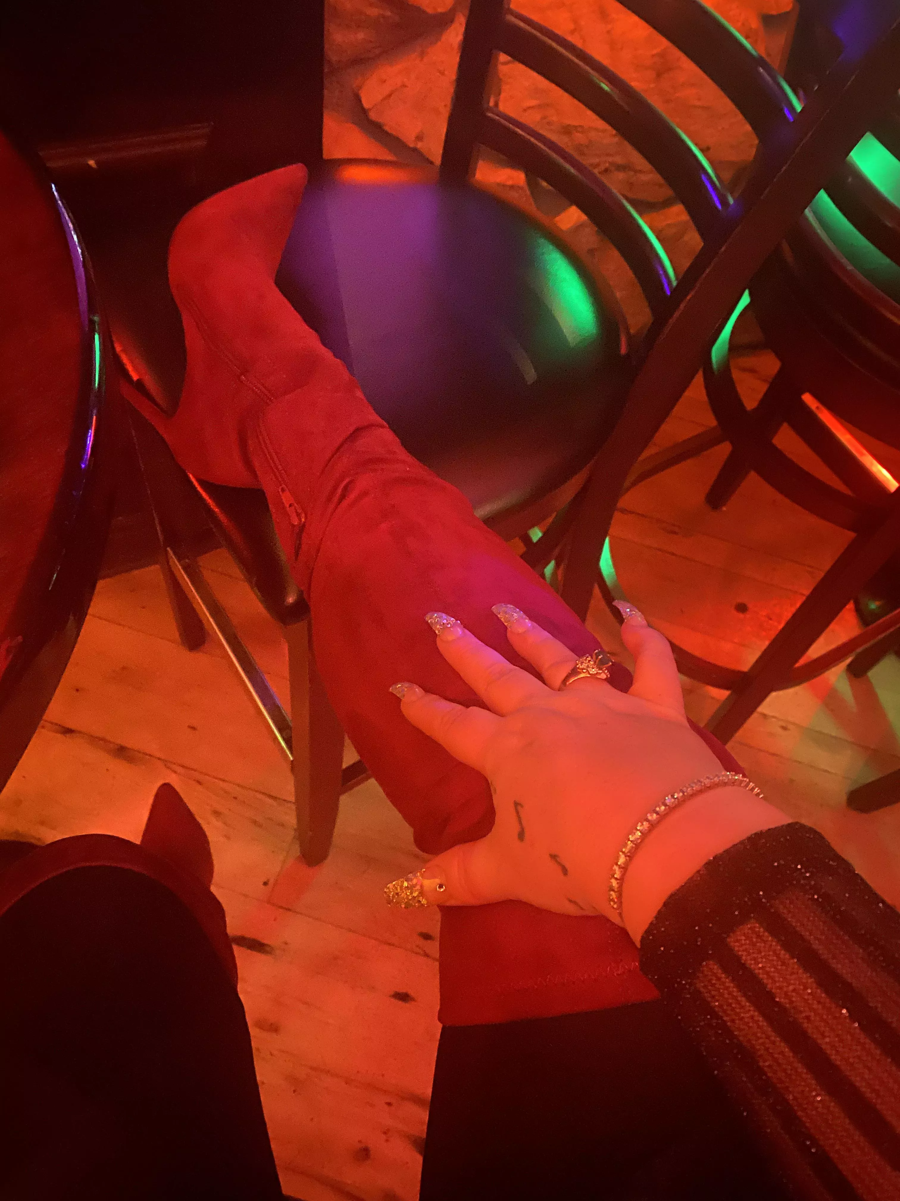 Sexy suede come fuck me boots